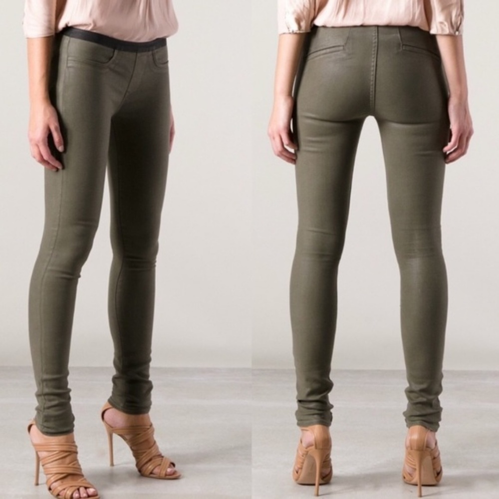 Helmut Lang Leather Jeggings